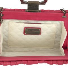 SALVATORE FERRAGAMO EMBLEM HANDLE SHOULDER BAG