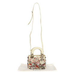 CHRISTIAN DIOR SATIN SEQUIN AND BEAD EMBELLISHMENTS