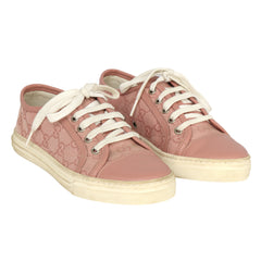 GUCCI EU 36 GG CANVAS MONOGRAM LOW-TOP SNEAKERS