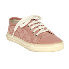 GUCCI EU 36 GG CANVAS MONOGRAM LOW-TOP SNEAKERS