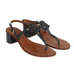 TORY BURCH EU 36 LASER CUT LOGO MILER SANDALS