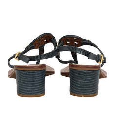 TORY BURCH EU 36 LASER CUT LOGO MILER SANDALS