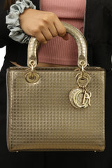 CHRISTIAN DIOR MEDIUM MICRO CANNAGE  LADY DIOR HANDBAG