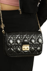 CHRISTIAN DIOR CANNAGE PATENT LEATHER MISS DIOR BAG