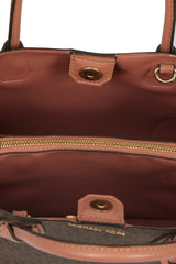 MICHAEL KORS MERCER GALLERY SIGNATURE  LOGO SATCHEL HANDBAG