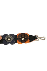 FENDI MULTICOLOUR FLOWERLAND LEATHER STRAP