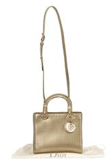 CHRISTIAN DIOR MEDIUM MICRO CANNAGE  LADY DIOR HANDBAG