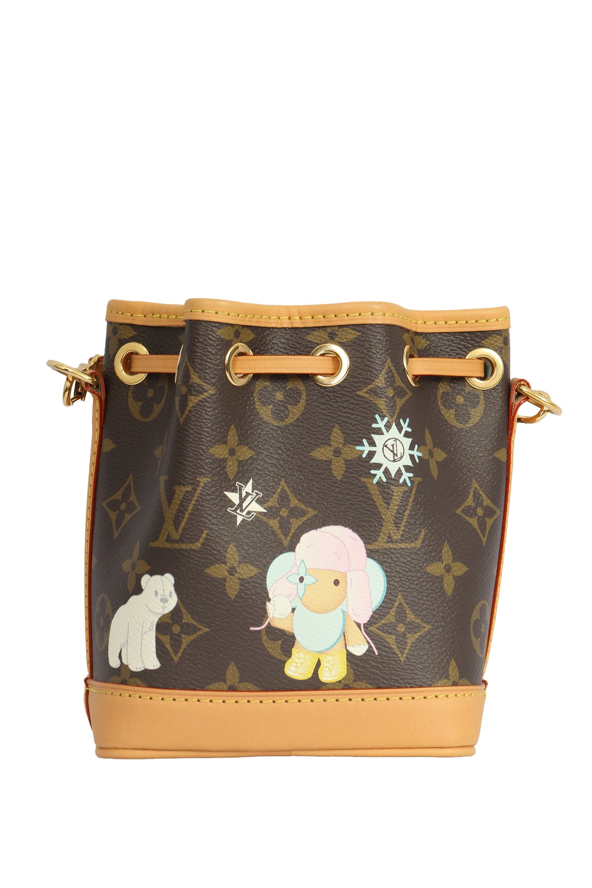 LOUIS VUITTON MONOGRAM VIVIENNE HOLIDAY NANO NOE SHOULDER BAG