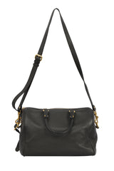 VERSACE LA MEDUSA LEATHER SATCHEL BAG