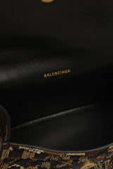 BALENCIAGA HOURGLASS BEADED TOP-HANDLE HANDBAG