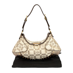 VERSACE ICONIC GRECA PATTERN HOBO BAG
