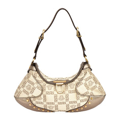 VERSACE ICONIC GRECA PATTERN HOBO BAG