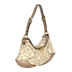 VERSACE ICONIC GRECA PATTERN HOBO BAG
