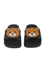 MOSCHINO SIZE EU:39 TEDDY BEAR-MOTIF SLIDES