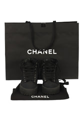 CHANEL SIZE EU: 38.5 HIGH-TOP SNEAKERS