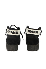 CHANEL SIZE EU: 38.5 HIGH-TOP SNEAKERS