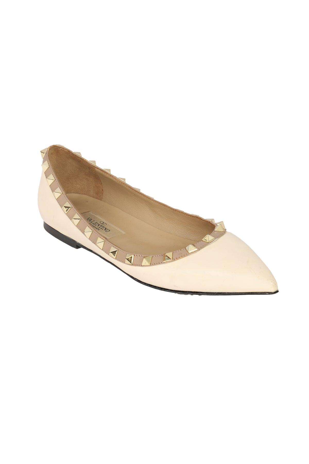 VALENTINIO GARAVANI SIZE EU: 38 STUDDED FLATS