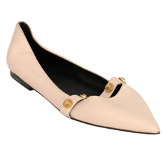 VERSACE EU 38 MEDUSA LOGO STUDS BALLET FLATS