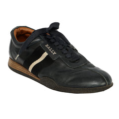 BALLY EU 41 FRANCISCA CALFSKIN STRIE MOTIF SNEAKERS