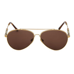 BURBERRY AVIATOR GOLD METAL FRAME SUNGLASSES