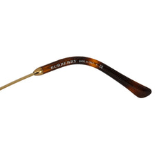 BURBERRY AVIATOR GOLD METAL FRAME SUNGLASSES