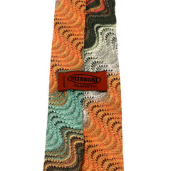 MISSONI ICONIC ZIZ ZAG PATTERN NECKTIE
