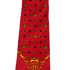 VERSACE MEDUSA HEADS INTRICATE GEOMETRIC DESIGN NECKTIE
