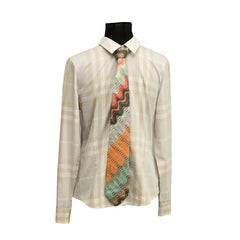 MISSONI ICONIC ZIZ ZAG PATTERN NECKTIE