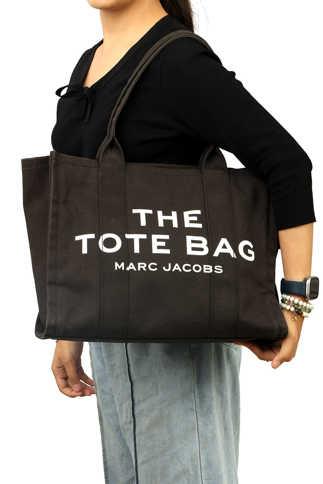 MARC JACOBS “THE TOTE BAG” CANVAS TOTE BAG 