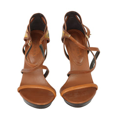 BURBERRY SIZE: EU 37 HOUSE CHECK CANVAS AND LEATHER ANKLE 