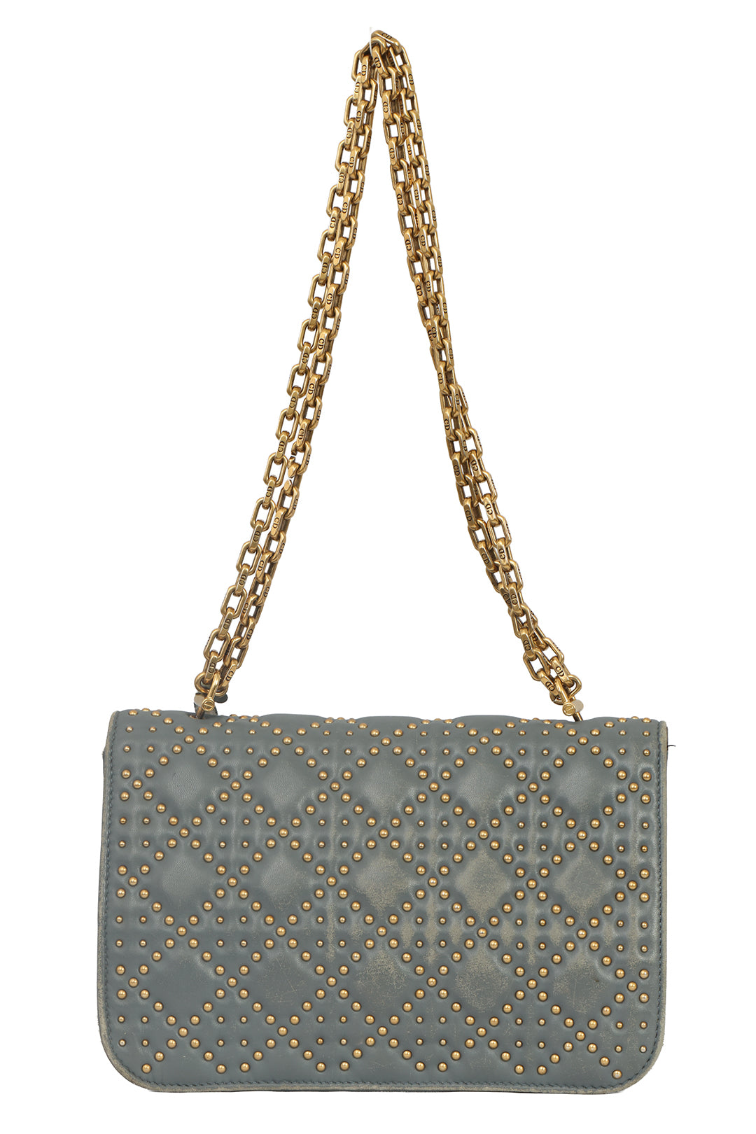 CHRISTIAN DIOR LAMBSKIN CANNAGE STUDDED DIOR ADDICT 