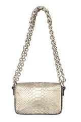 TOM FORD NATALIA METALLIC PYTHON LEATHER 