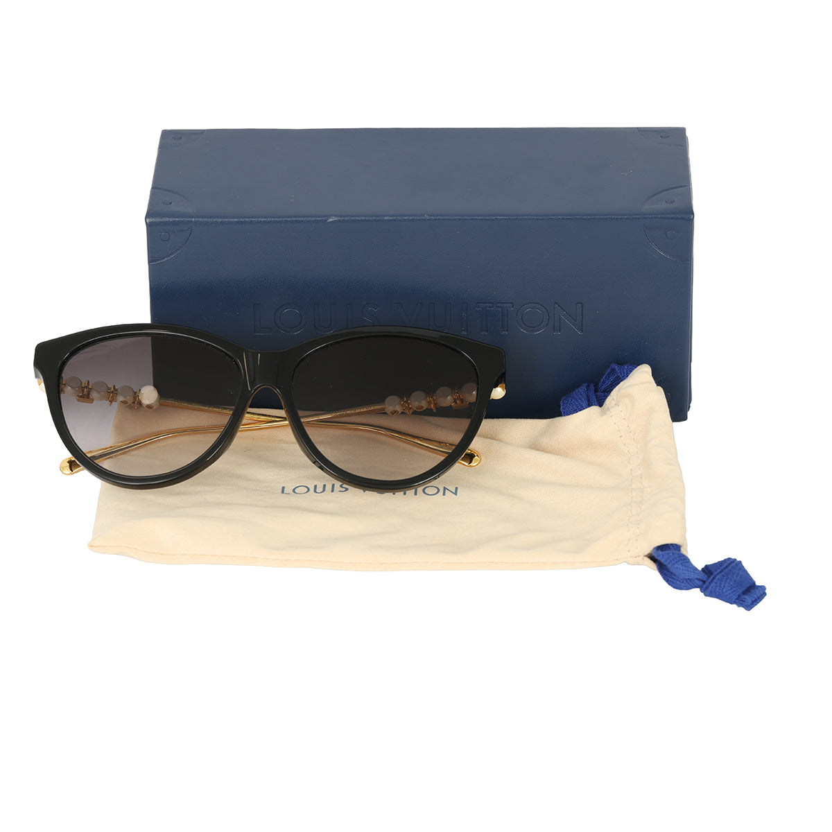 LOUIS VUITTON PEARL CAT EYE SUNGLASSES 