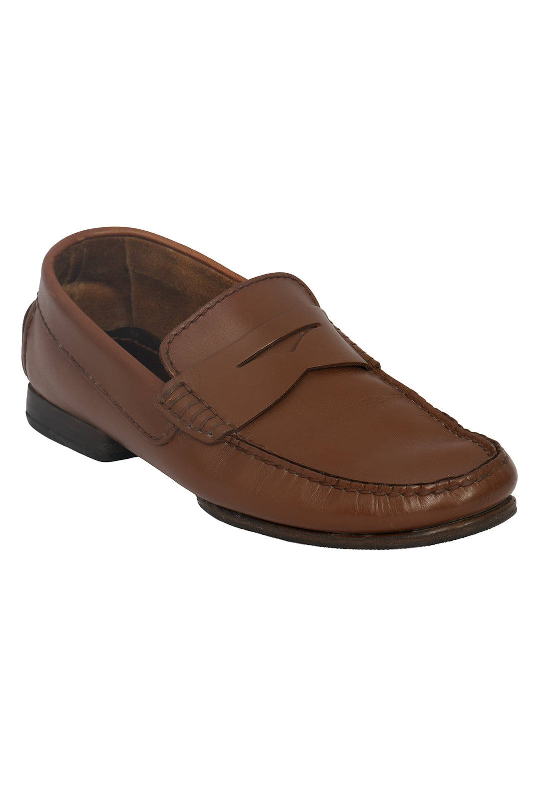 TOM FORD SIZE 7/ EU: 41.5 LEATHER PENNY LOAFERS 