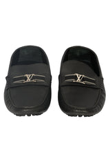 LOUIS VUITTON SIZE 10.5/ EU 45 CALF LEATHER MAJOR LOAFERS 