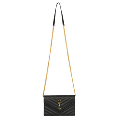 YVES SAINT LAURENT CASSANDRE ENVELOPE WALLET ON CHAIN HANDBAG 