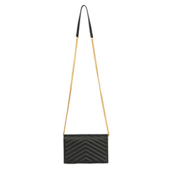 YVES SAINT LAURENT CASSANDRE ENVELOPE WALLET ON CHAIN HANDBAG 