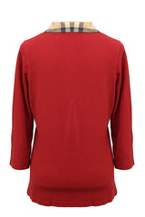 Burberry Size : XLRed Polo T Shirt 