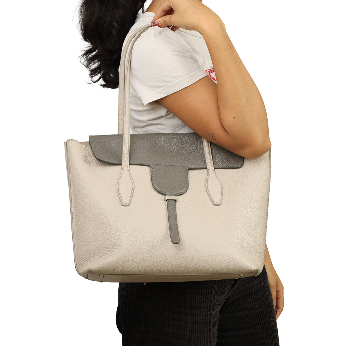 TODS JOY FLAP MEDIUM TOTE BAG 