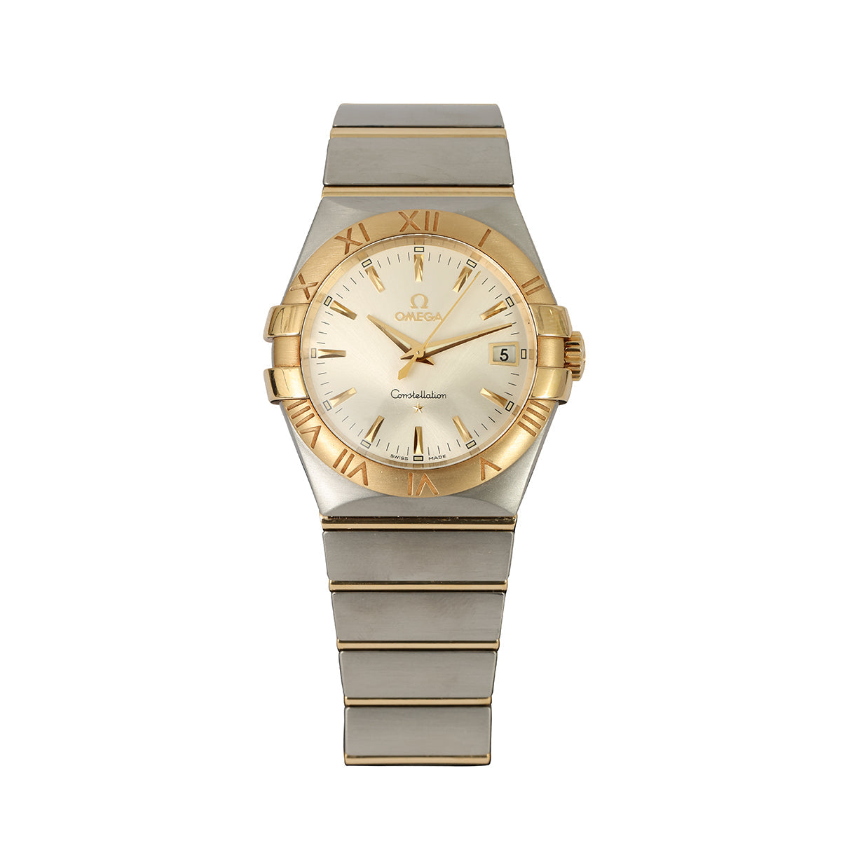 OMEGA CONSTELLATION WATCH IN 18K GOLD AND 