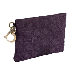 CHRISTIAN DIOR PANAREA CANNAGE ZIP POUCH