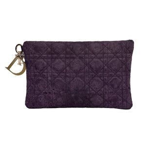 CHRISTIAN DIOR PANAREA CANNAGE ZIP POUCH