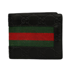 GUCCI GG SIGNATURE WEB-STRIPE BIFOLD WALLET