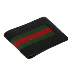 GUCCI GG SIGNATURE WEB-STRIPE BIFOLD WALLET