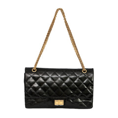 CHANEL QUILTED PATENT LEATHER CHANEL 2.55 REISSUE FLAP BAG