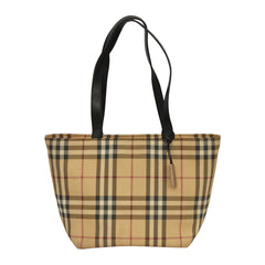 BURBERRY NOVA CHECK CANVAS TOTE BAG
