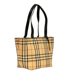 BURBERRY NOVA CHECK CANVAS TOTE BAG
