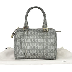 FENDI FOREVER BAULETTO ZUCCA BOSTON BAG 