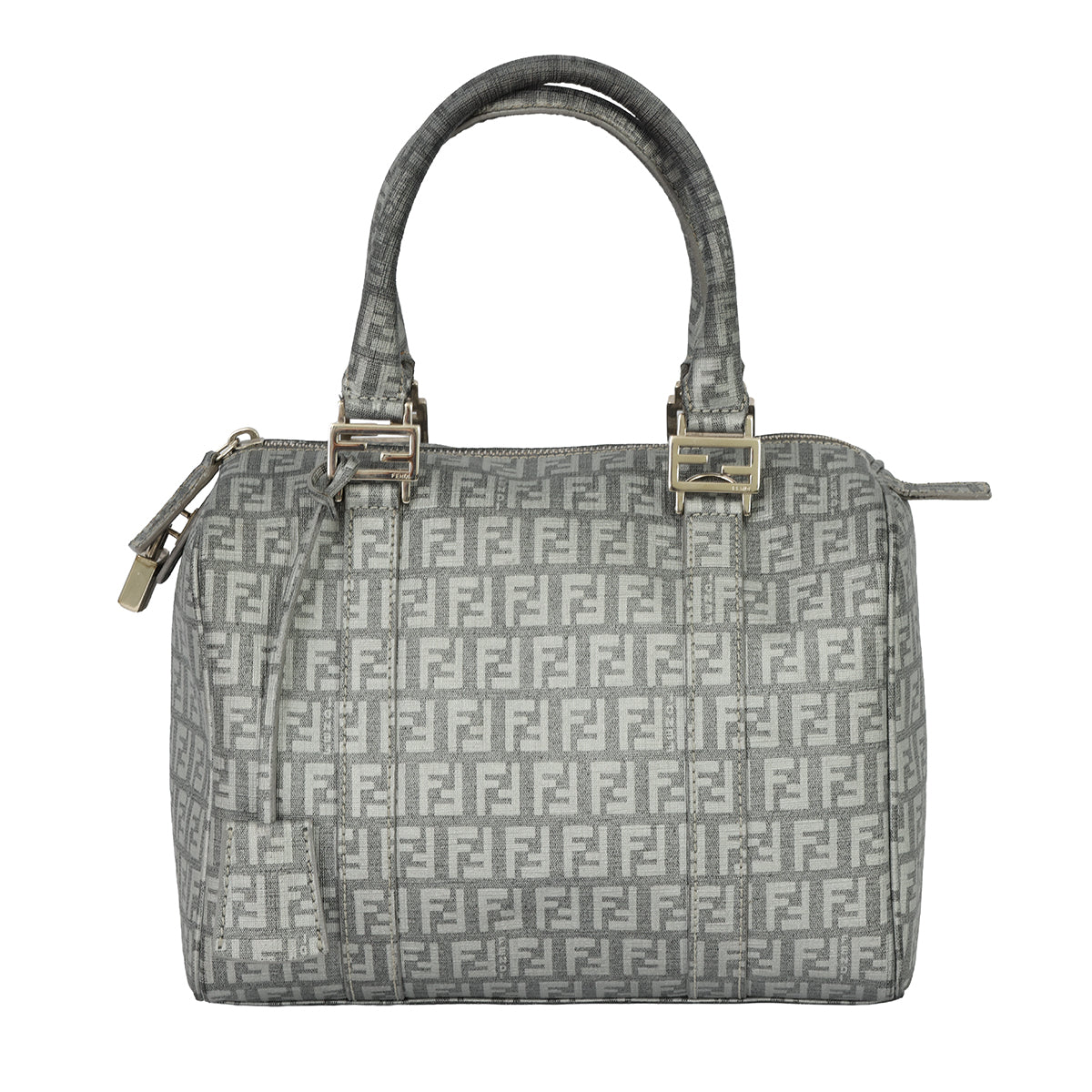 FENDI FOREVER BAULETTO ZUCCA BOSTON BAG 