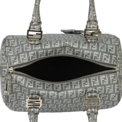 FENDI FOREVER BAULETTO ZUCCA BOSTON BAG 